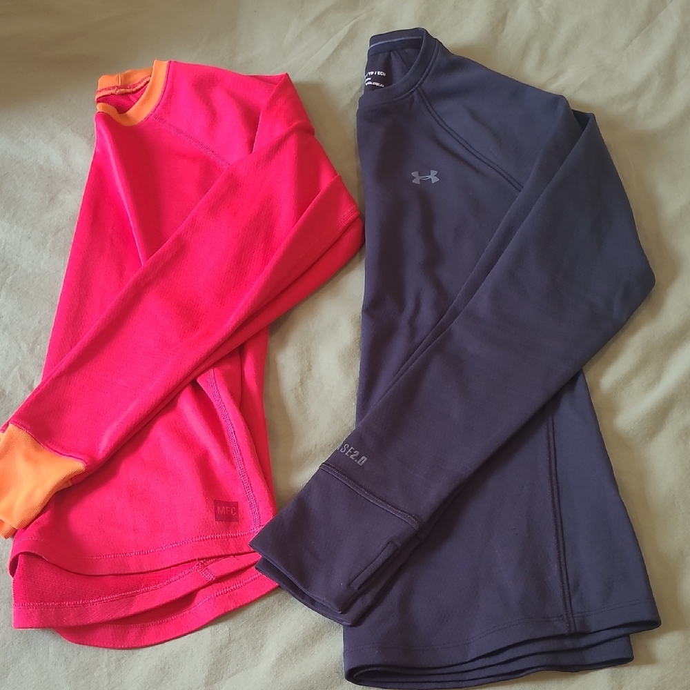 Set Of Long Sleeve Active Baselayee Tops